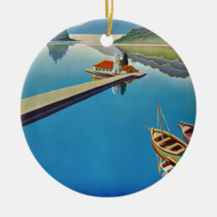 Ornamento De Cerâmica Vintage Grécia - Ilha de Corfu