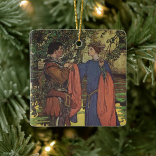 Ornamento De Cerâmica Vintage Hero Prince Knight Shining Armando Princes