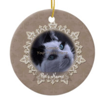 Vintage Lace Pet Cat Memorial