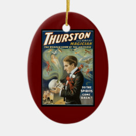 Ornamento De Cerâmica Vintage Magic Poster, Thurston, The Excelente Magg