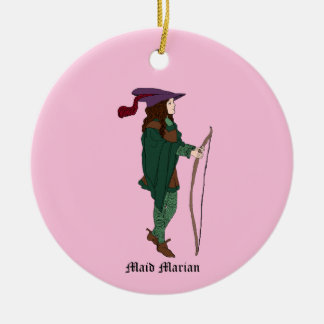 Ornamento De Cerâmica Vintage Maid Marian Ornament