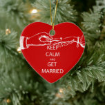 Ornamento De Cerâmica Vintage MANTER CALM SE CASAR<br><div class="desc">Vintage MANTER CALM SE CASAR</div>
