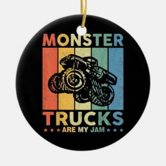 Ornamento De Cerâmica Vintage Monster Truck É Meu Emperramento
