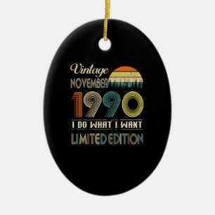 Ornamento De Cerâmica Vintage Novembro De 1990 What I Want Limited Editi