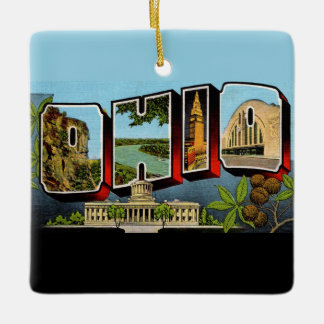 Ornamento De Cerâmica Vintage Ohio