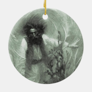 Ornamento De Cerâmica Vintage Pirates, Capitão Goldsack por Howard Pyle