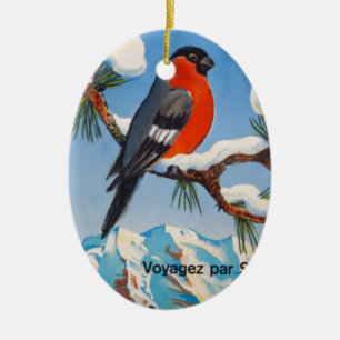 Ornamento De Cerâmica Vintage Pontresina Vacation Swiss Air Suiça