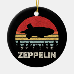 Ornamento De Cerâmica Vintage Retro Zeppelin Camisa Dirigível