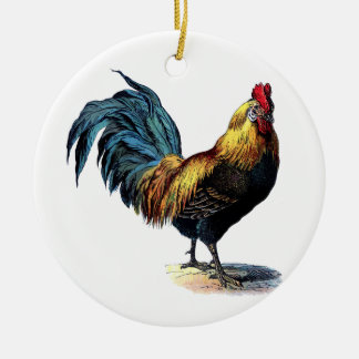 Ornamento De Cerâmica Vintage rooster