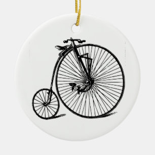 Ornamento De Cerâmica Vintage Velocipede Penny Farthing Bicycle Bike