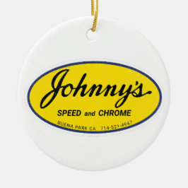 Ornamento De Cerâmica Vintagem do Johnny Speed e Chrome
