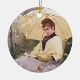 Ornamento De Cerâmica Vintagem personalizável da Citação do Livro de Jan