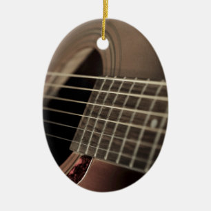 Ornamento De Cerâmica Violão Acústico de Seis Cordas