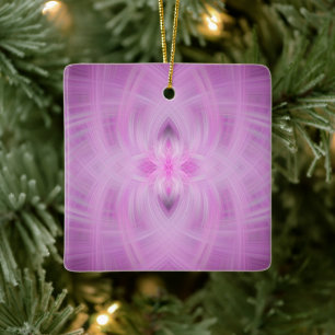 Ornamento De Cerâmica VIOLET - Arte Fractal -