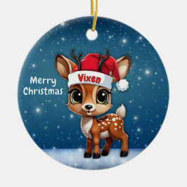 Ornamento De Cerâmica Vira, Cerva, Corça, Rena🦌 🎄