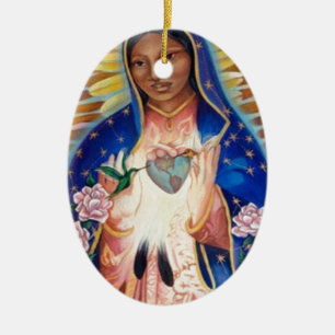Ornamento De Cerâmica Virgem Maria - nossa senhora Guadalupe