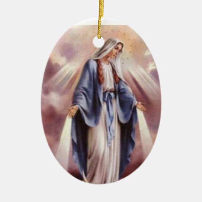 ORNAMENTO DE CERÂMICA VIRGIN MARY (Frente)