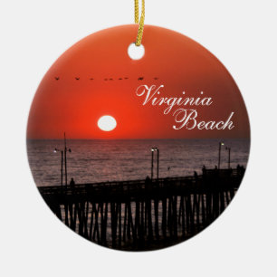 Ornamento De Cerâmica Virginia Beach Ornament