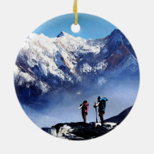 Visão Panorâmica Do Pico Everest De Ama Dablam