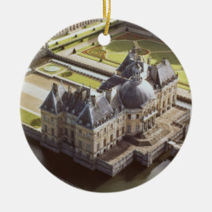 Ornamento De Cerâmica Vista aérea do castelo, projetada para Nicholas