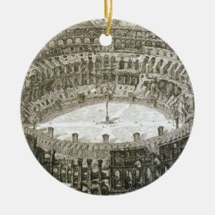 Ornamento De Cerâmica Vista aérea do Colosseum em Roma 'das vistas o