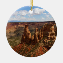 Ornamento De Cerâmica Vista da Canyon Rim Trail no Colorado Monument