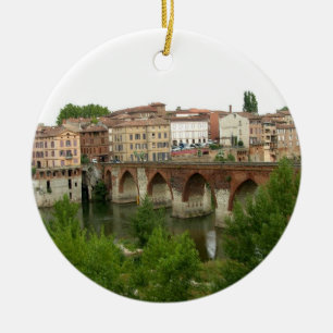Ornamento De Cerâmica Vista da ponte velha (foto)