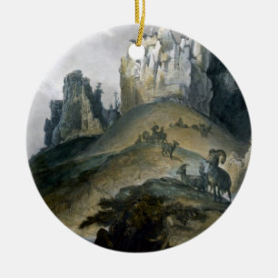 Ornamento De Cerâmica Vista das paredes de pedra no Missouri superior,