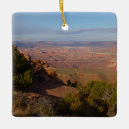 Ornamento De Cerâmica Vista de Canyonlands do Grand View Point Trail