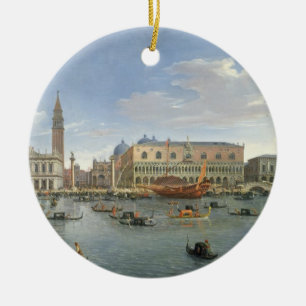 Ornamento De Cerâmica Vista de Veneza da ilha de San Giorgio, 169