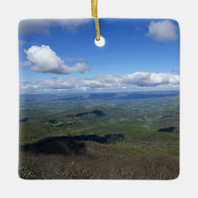 Ornamento De Cerâmica Vista do Rock de Mary (Frente)