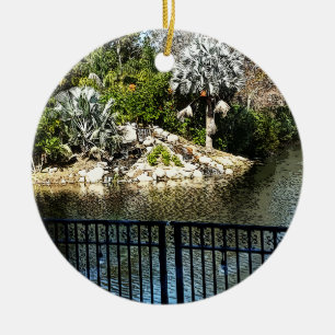 Ornamento De Cerâmica Vista Em Ponte Vedra Flórida 1206