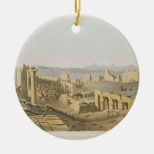 Ornamento De Cerâmica Vista geral das ruínas do grande templo de C