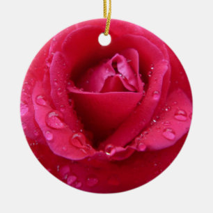 Ornamento De Cerâmica Vista Magenta