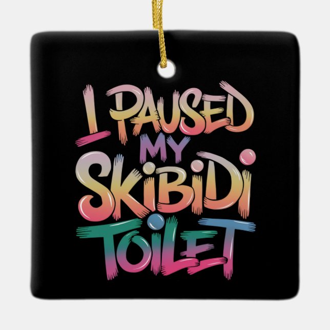 Ornamento De Cerâmica Vista-se (Frente)