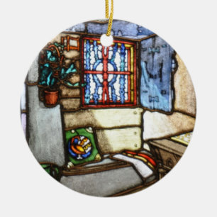 Ornamento De Cerâmica Vitral Windows de Nouveau da arte