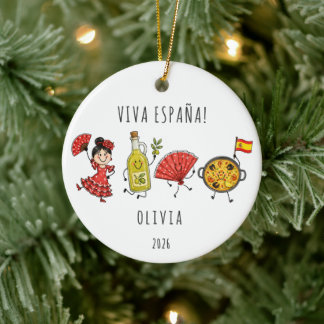 Ornamento De Cerâmica Viva España Viagem Personalizada à Espanha