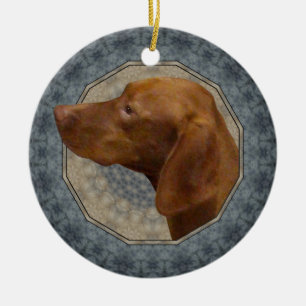 Ornamento De Cerâmica Vizsla