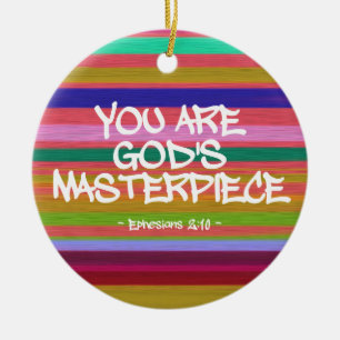 Ornamento De Cerâmica Você é a citação Ephesianos da Máspora de Deus