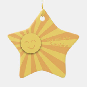 Ornamento De Cerâmica Você é meu Sol!