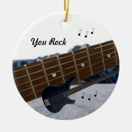 Ornamento De Cerâmica Você é um Ornament Cerâmico de Guitarra