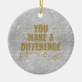 Ornamento De Cerâmica Você Faz Uma Diferença