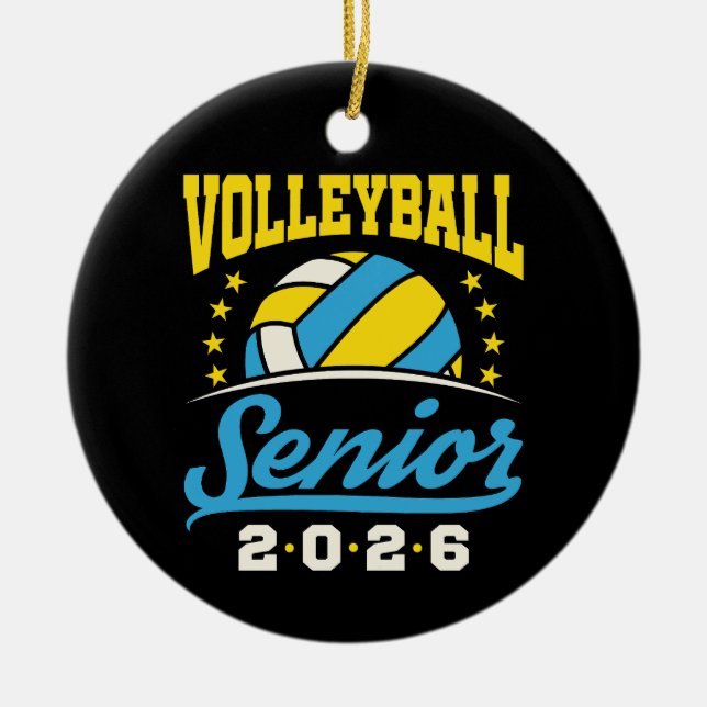 Ornamento De Cerâmica Volei Sênior 2026 (Frente)