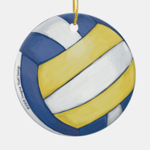 Ornamento De Cerâmica Voleibol