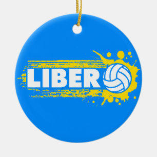 Ornamento De Cerâmica Voleibol de Libero