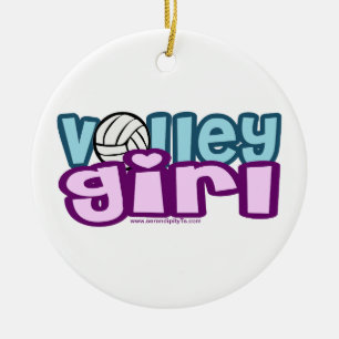 Ornamento De Cerâmica Volley Girl