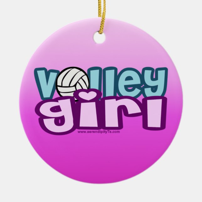 Ornamento De Cerâmica Volley Girl (Frente)