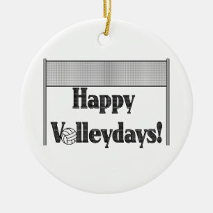 Ornamento De Cerâmica Volleydays feliz