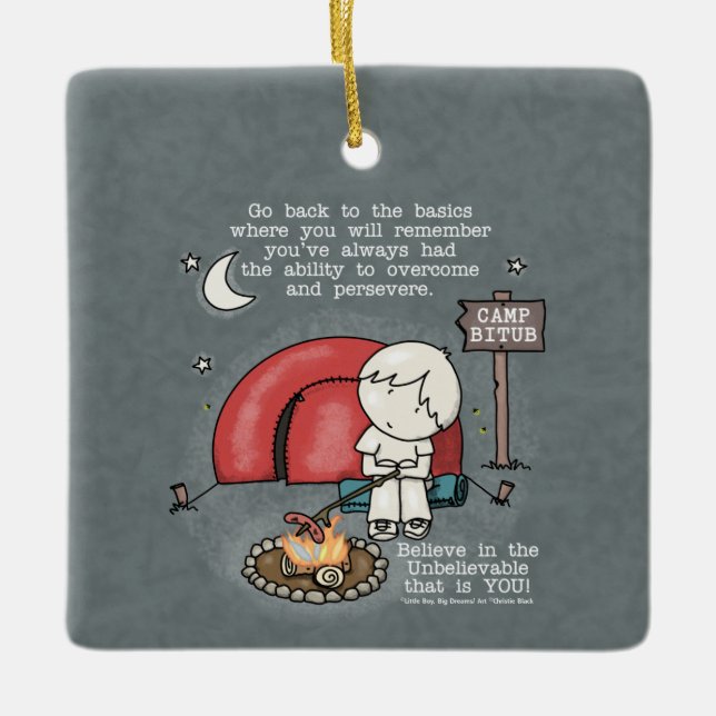 Ornamento De Cerâmica Voltar ao básico (Frente)