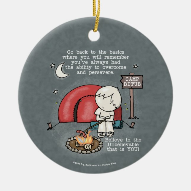 Ornamento De Cerâmica Voltar ao básico (Frente)